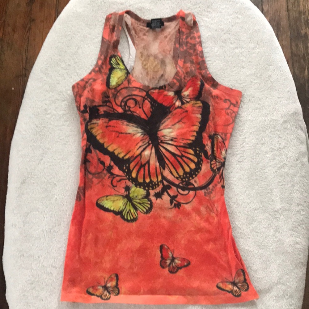 MELISSA Butterfly Printed Top